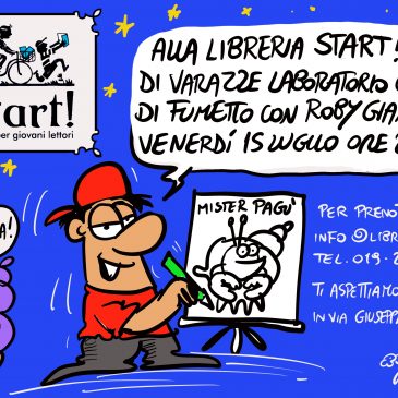 Venerdì 15 luglio ore 20,45: LABORATORIO DI FUMETTO con Roby Giannotti