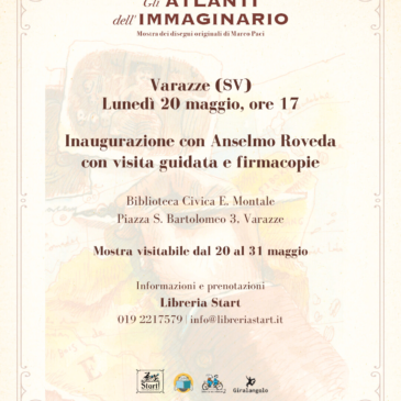 Lunedì 20 maggio ore 17,00: ATLANTI DELL’IMMAGINARIO con ANSELMO ROVEDA