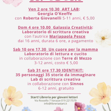 MAGGIO IN LIBRERIA- IL PROGRAMMA